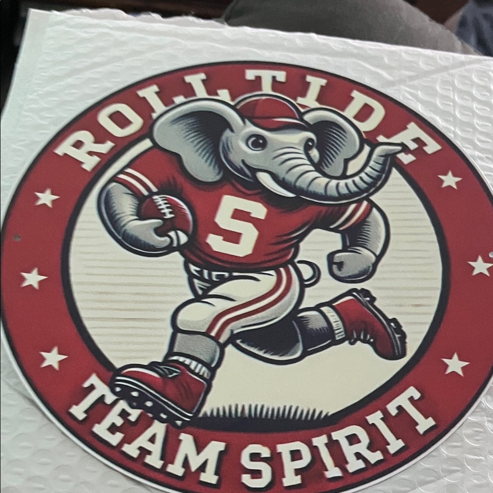 Roll Tide Team‎ Spirit sign . NWOT